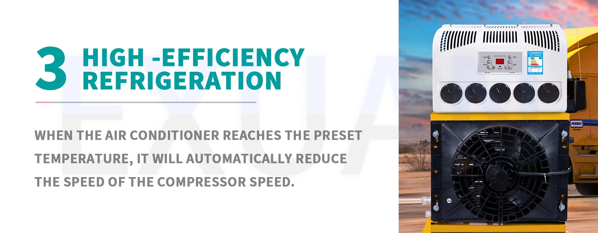 12V/24V Electric Air Conditioning Refrigeration Integrated Machine Parking Air Conditioner For Parking Large Trucks Car&Buses