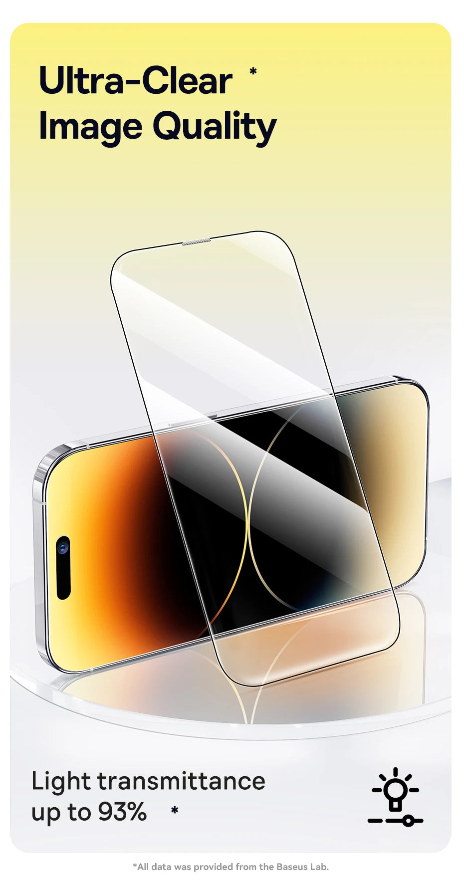 Baseus Screen Protector for iPhone 15 14 13 Pro Max Corning Glass Anti Spy Full Tempered Glass Protection for iPhone 15 Pro Plus