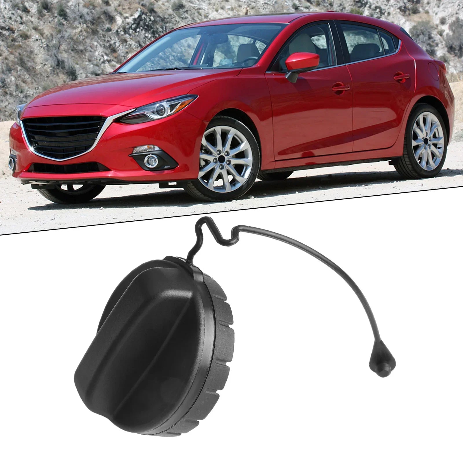 Fuel Tank Gas Cap BNYF42250 Compatible with For Mazda 3 2004 2009 and For Mazda 5 2006 2010 Direct Replacement Part