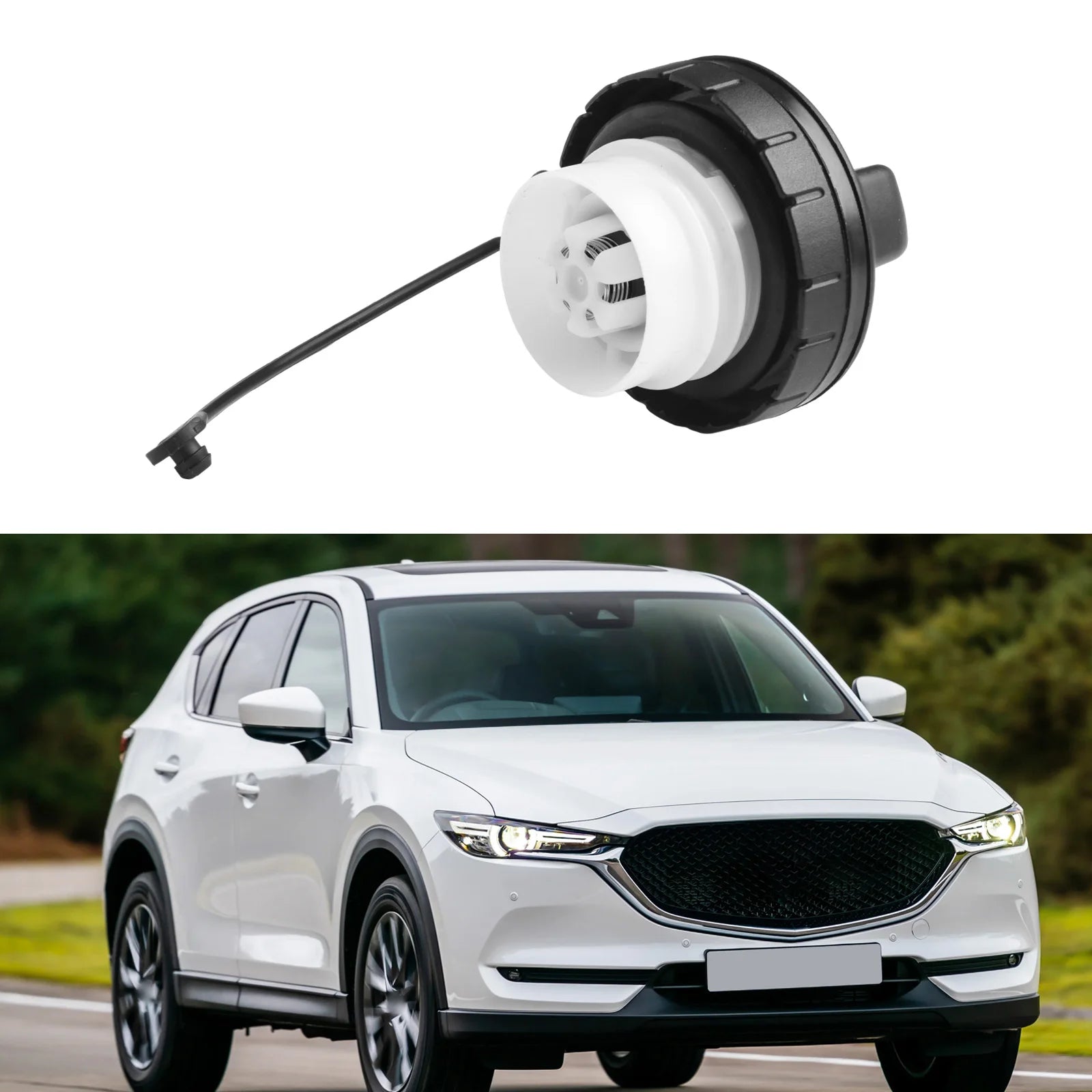 Fuel Tank Gas Cap BNYF42250 Compatible with For Mazda 3 2004 2009 and For Mazda 5 2006 2010 Direct Replacement Part