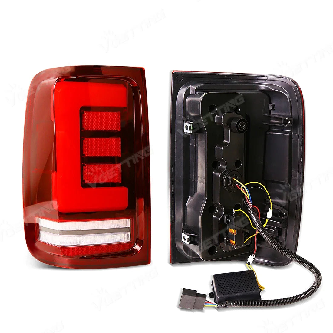 For VW Volkswagen Amarok V6 2008 - 2022 Tail Lamps Turn Signal Rear Brake Reverse Running Light Taillights Car Accessories 12V