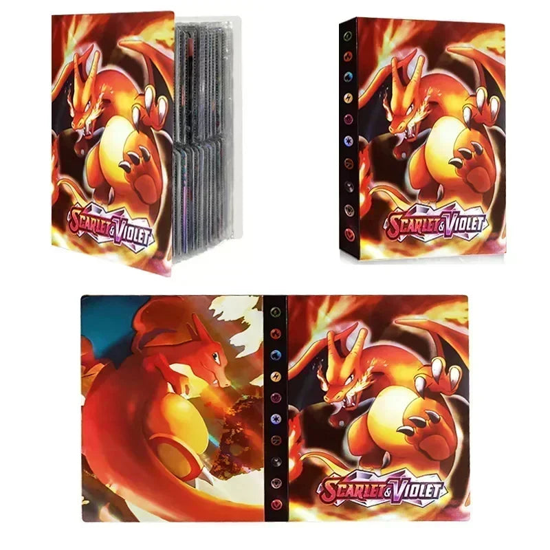 Bestseller Card Book 240 Pieces Card Book Charizard Holder Binder Anime Card Protector Notebook Monster World Album Kid Gifts