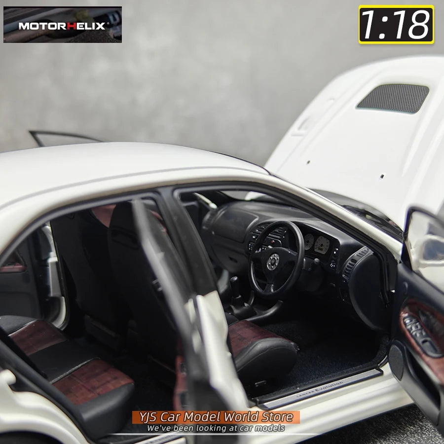 MOTORHELIX MH 1:18 New Mitsubishi Lancer Evolution IV Generation 4 alloy car model sports car static decoration collection