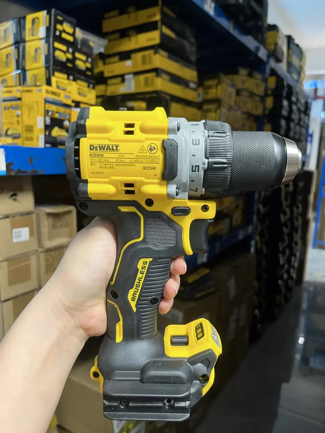 DeWalt DCD800 Brushless Cordless Compact Drill Driver 20V Electric Drill Screwdriver Household Rechargeable Lithium Power Tools