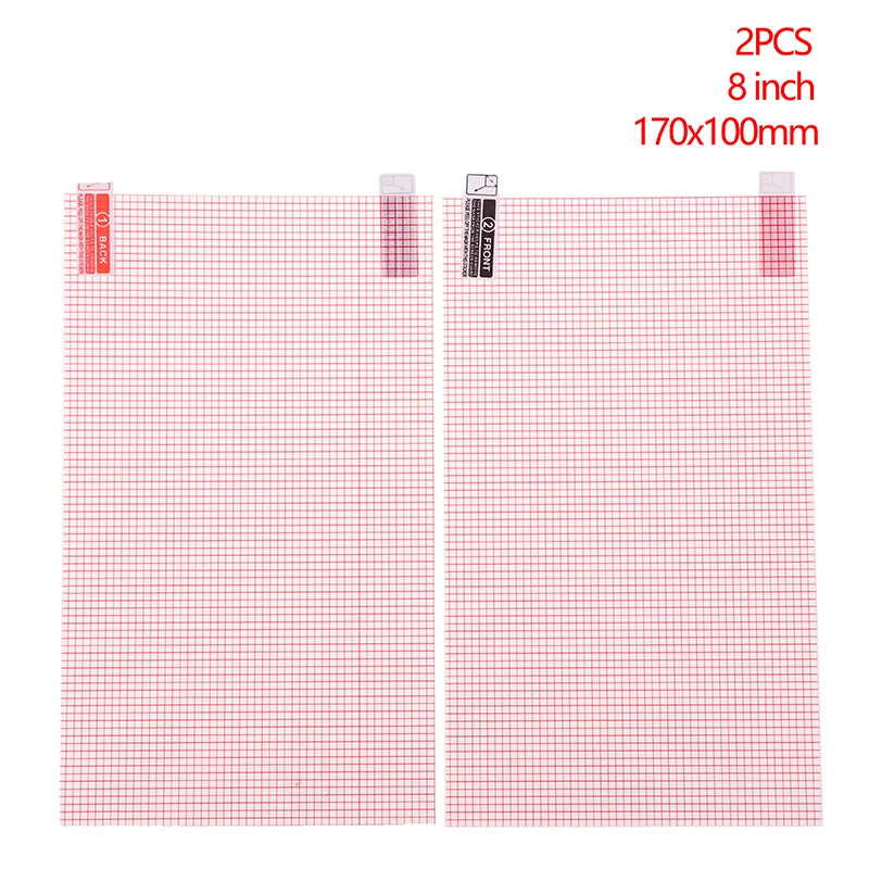 2pcs Universal Screen Protector 5/6/7/8/9/10 Inch Smart Phone Tablet GPS Anti-dust Anti-scratch Protective Film