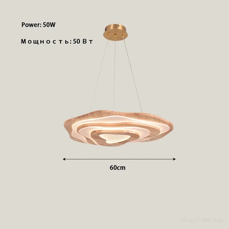 Chinese Zen lustre Wood Ceiling Lamp Creative Cloud Acrylic led lights Hotel Restaurant Tearoom Lounge Bedroom Balcony Lighting