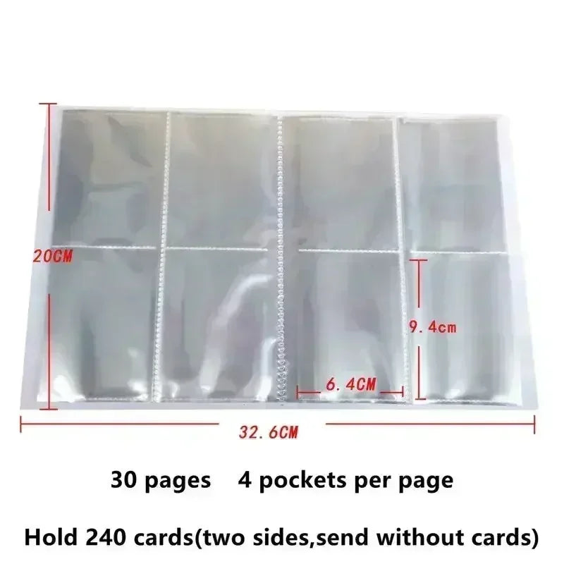 Bestseller Card Book 240 Pieces Card Book Charizard Holder Binder Anime Card Protector Notebook Monster World Album Kid Gifts