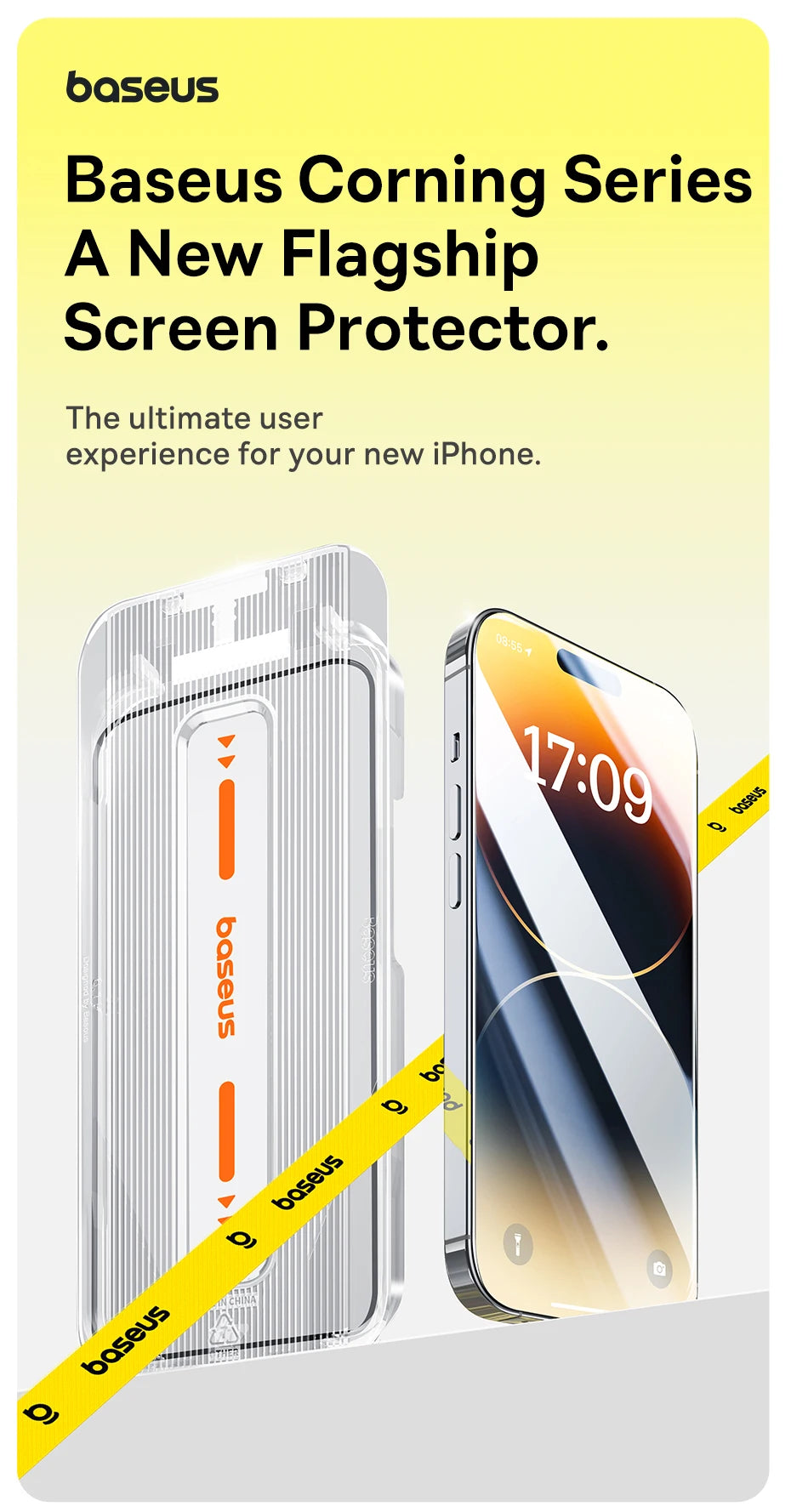 Baseus Screen Protector for iPhone 15 14 13 Pro Max Corning Glass Anti Spy Full Tempered Glass Protection for iPhone 15 Pro Plus