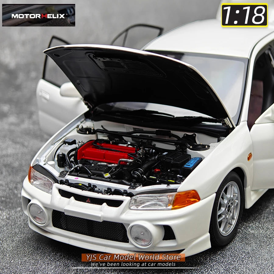 MOTORHELIX MH 1:18 New Mitsubishi Lancer Evolution IV Generation 4 alloy car model sports car static decoration collection