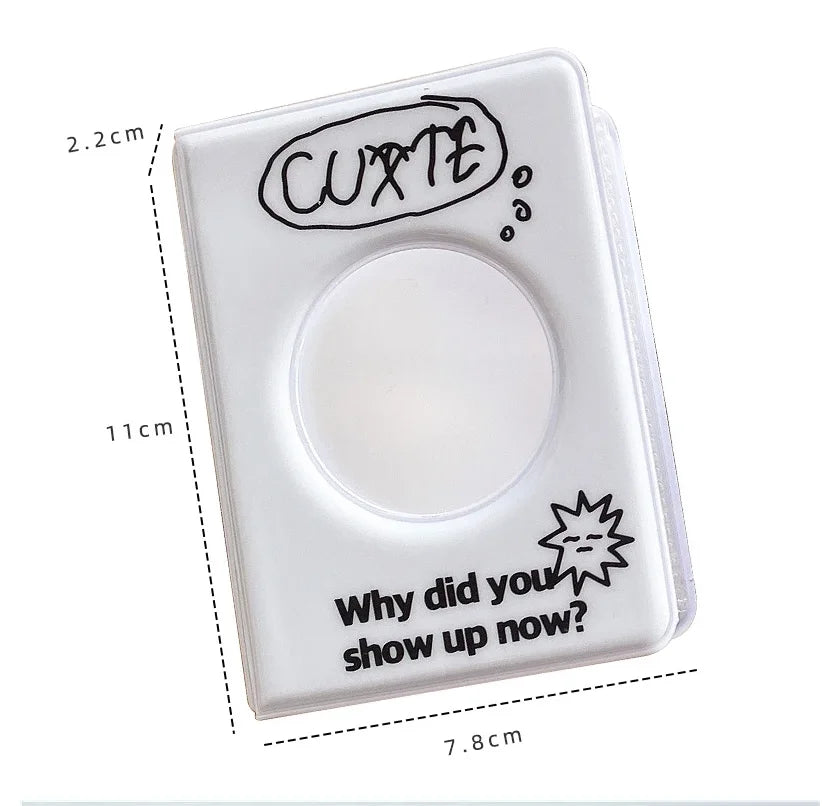 3 Inch 32 Slots Photo Album Collector Book Photocard Holder Card Holder Sweet Square Hollow INS Cartoon Album Cards Binder