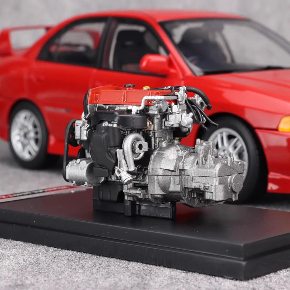 MOTORHELIX MH 1:18 New Mitsubishi Lancer Evolution IV Generation 4 alloy car model sports car static decoration collection