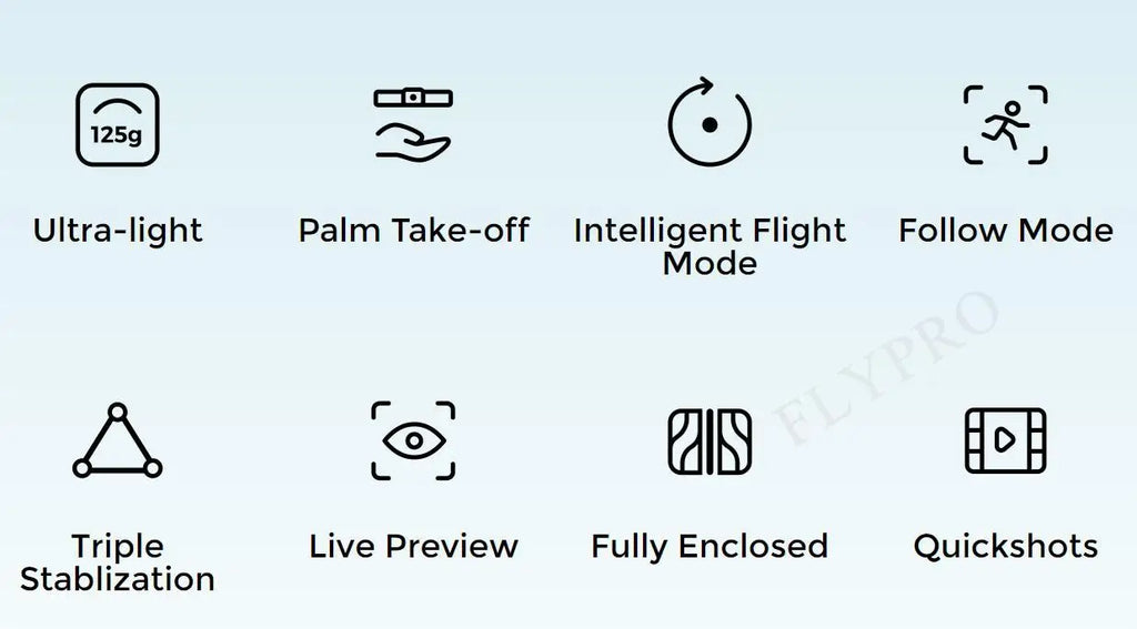 HoverAir X1 Flying Drone Camera 125g Ultra-Light Foldable Portable Unlock Advanced Shots Dronie View For Outdoor Hover Air X1