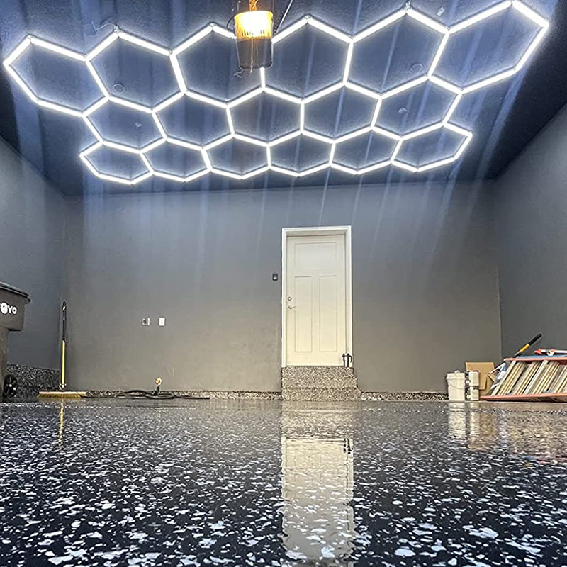 Customized Barbershop Hair Salon Hexagon Led Lights Garage Lamp Honeycomb Led Light for Showroom Ceiling Light Hexagon Light