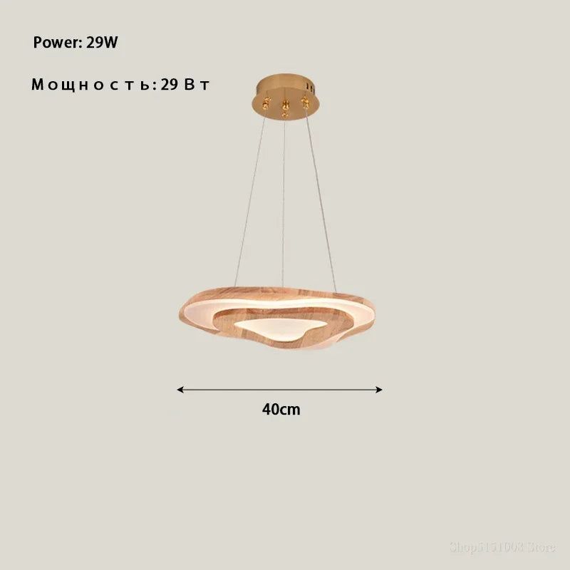 Chinese Zen lustre Wood Ceiling Lamp Creative Cloud Acrylic led lights Hotel Restaurant Tearoom Lounge Bedroom Balcony Lighting