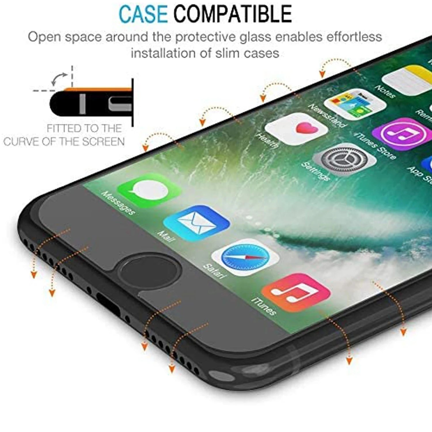 5Pcs Premium Tempered Glass For iPhone 7 8 6 6s Plus Screen Protector For SE 2020 2022