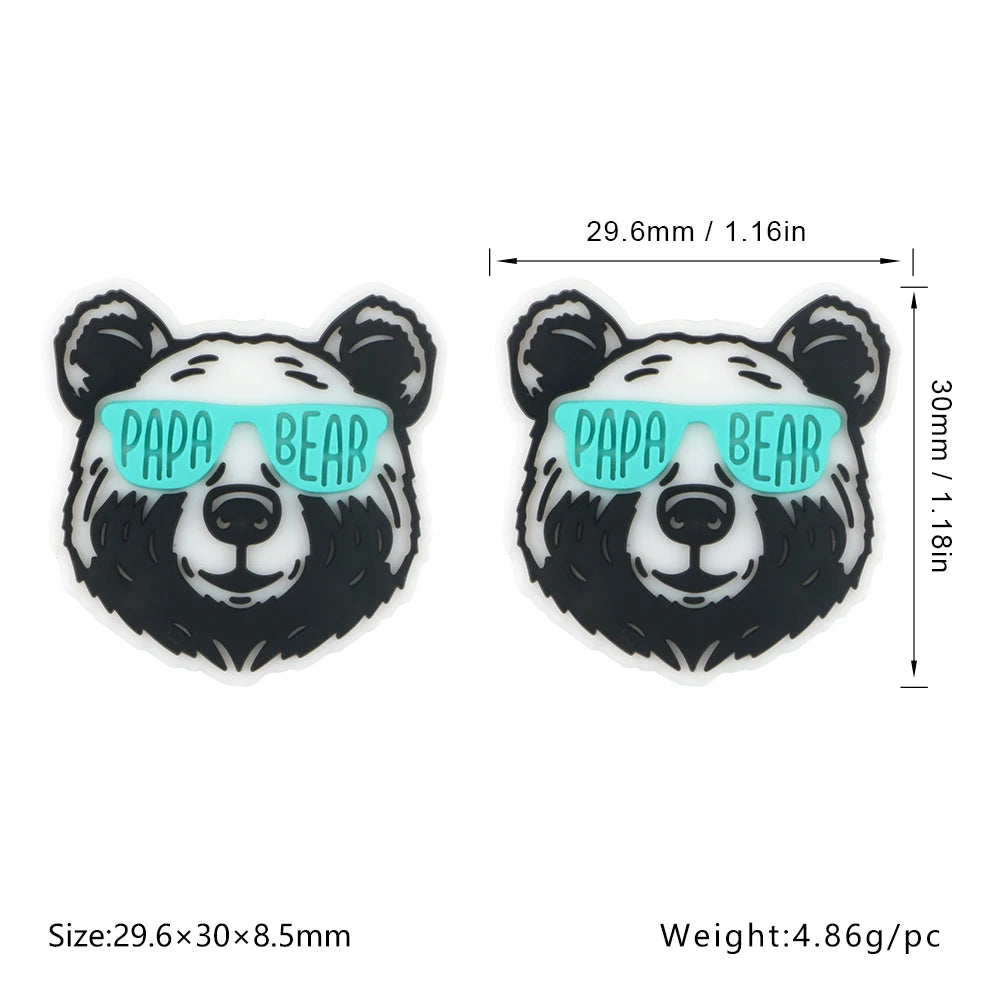 5/10pcs Cartoon Silicone Beads Mini Silicone Focus Beads for Jewelry Making DIY Nipple Chain Bead Pen Handmade Accessories
