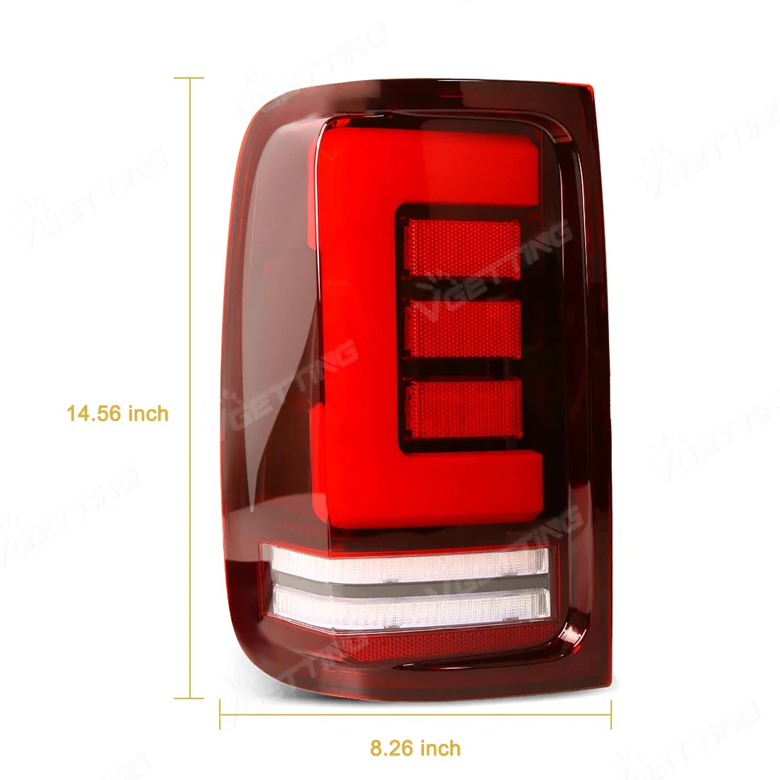 For VW Volkswagen Amarok V6 2008 - 2022 Tail Lamps Turn Signal Rear Brake Reverse Running Light Taillights Car Accessories 12V