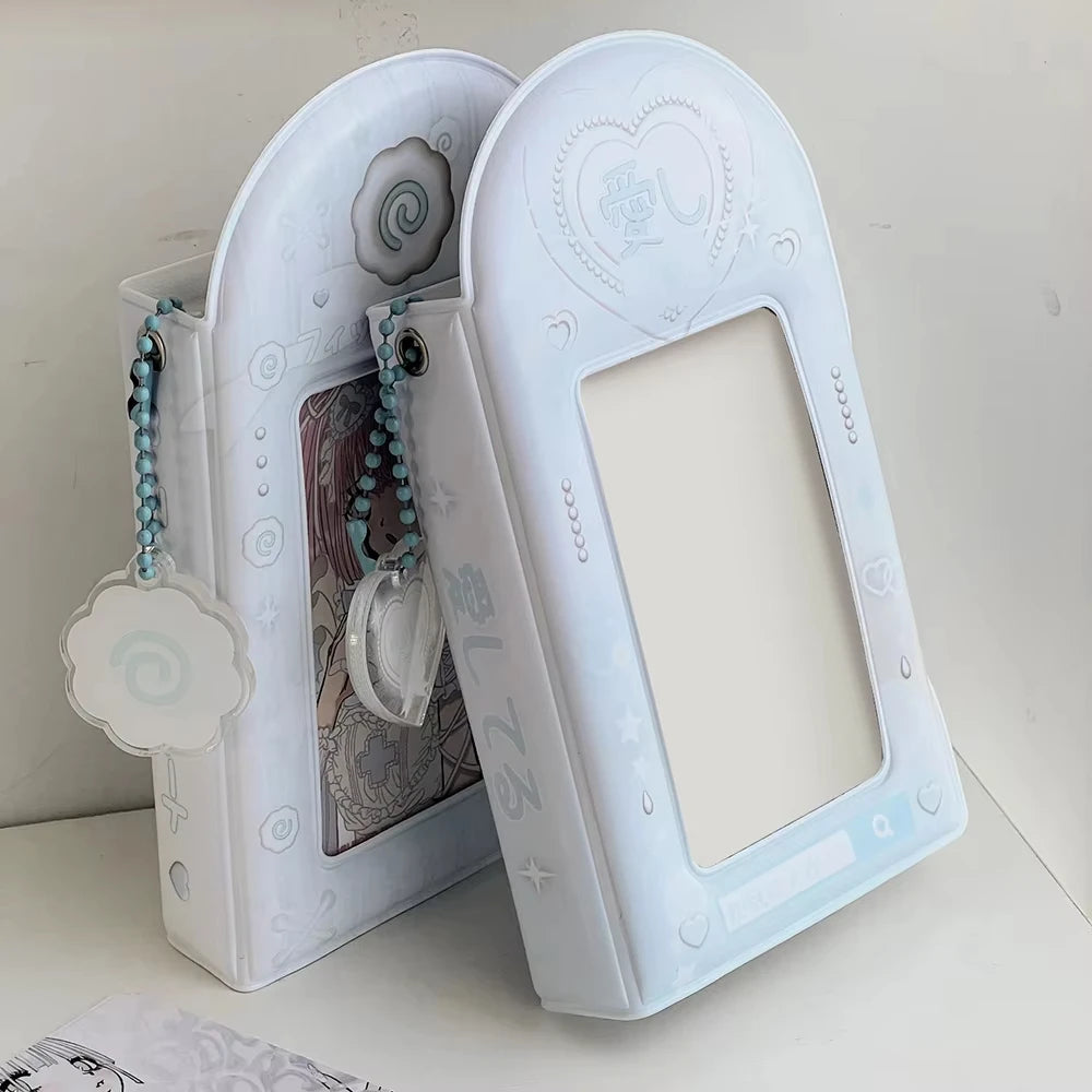 3 Inch 32 Slots Photo Album Collector Book Photocard Holder Card Holder Sweet Square Hollow INS Cartoon Album Cards Binder