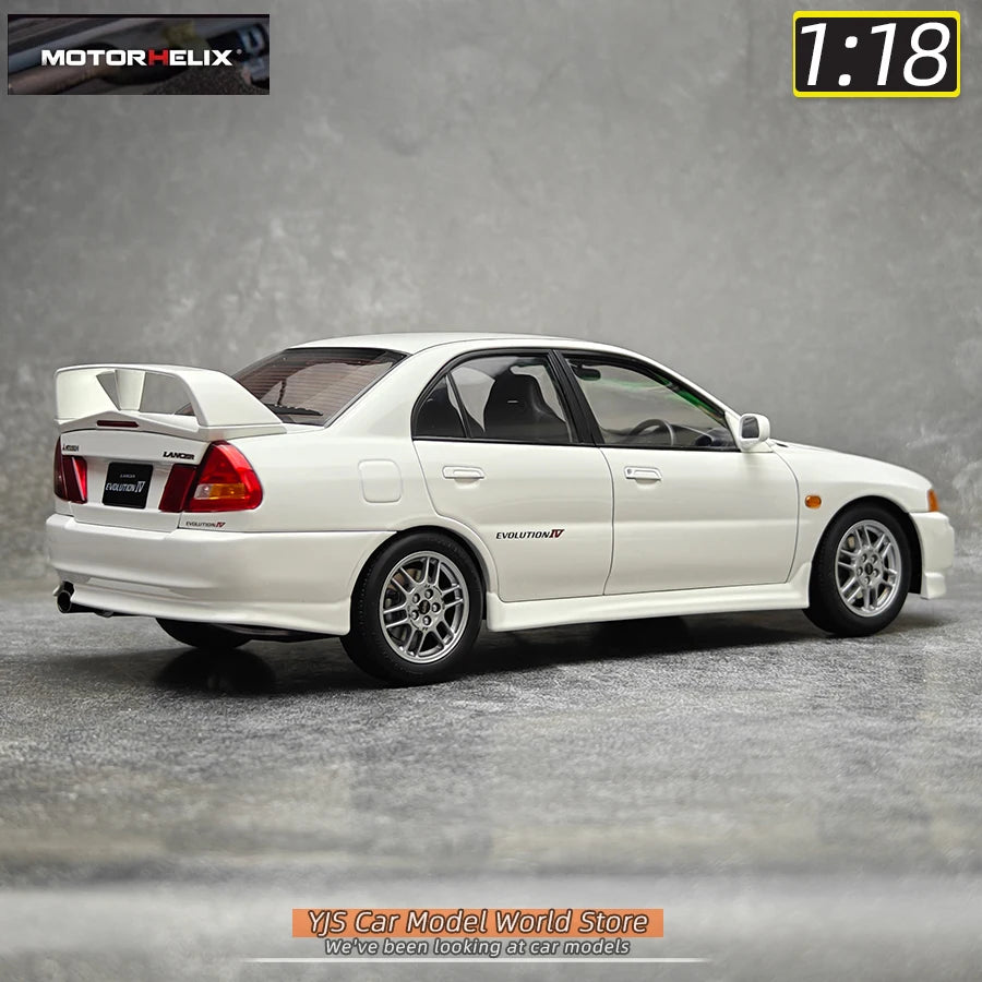MOTORHELIX MH 1:18 New Mitsubishi Lancer Evolution IV Generation 4 alloy car model sports car static decoration collection