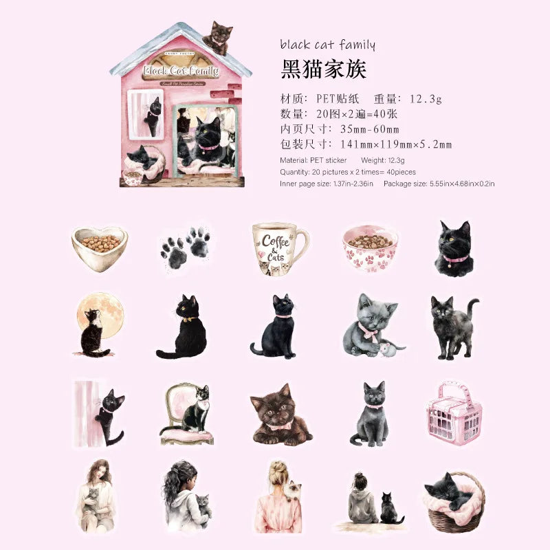 40pcs/1lot kawaii Stationery Sticker Xiaochong Amusement Park Diary Planner junk journal Decorative Scrapbooking  Craft Sticker