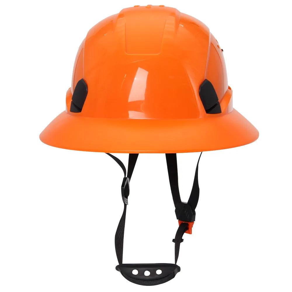 Full Brim Safety Helmet Lightweight Sunshade Breathable Work Protective Rescue Cap CE ANSI Construction Hard Hat Head Protection
