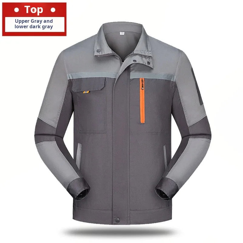 High-visibility reflective safety top workwear, unisex, suitable for welding and auto repair work, safety labor protection cloth