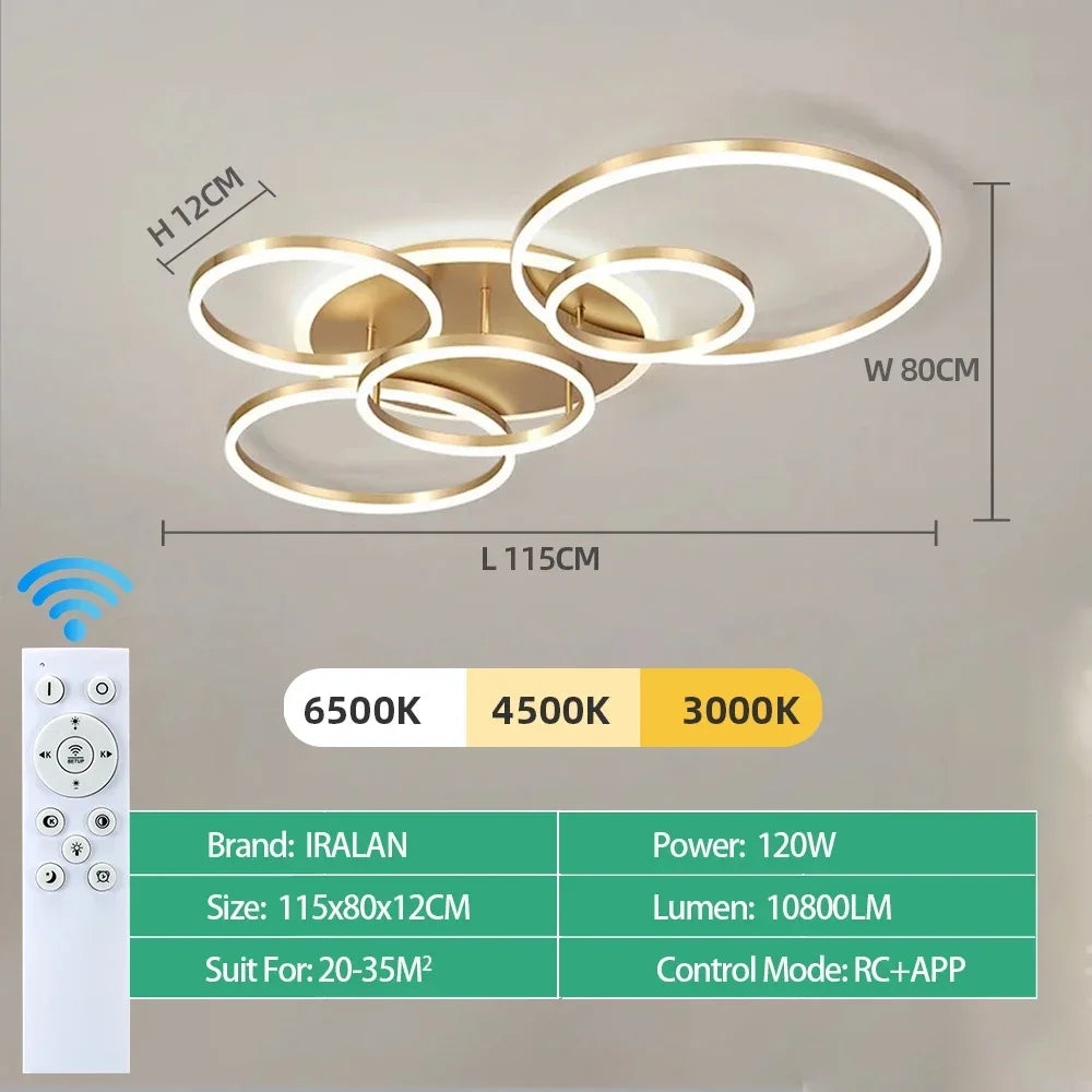 Modern LED Ceiling Chandelier Lighting For Home Living Study Room Bedroom Dimmable Ceiling lamp Indoor Lighting decoration Lamps