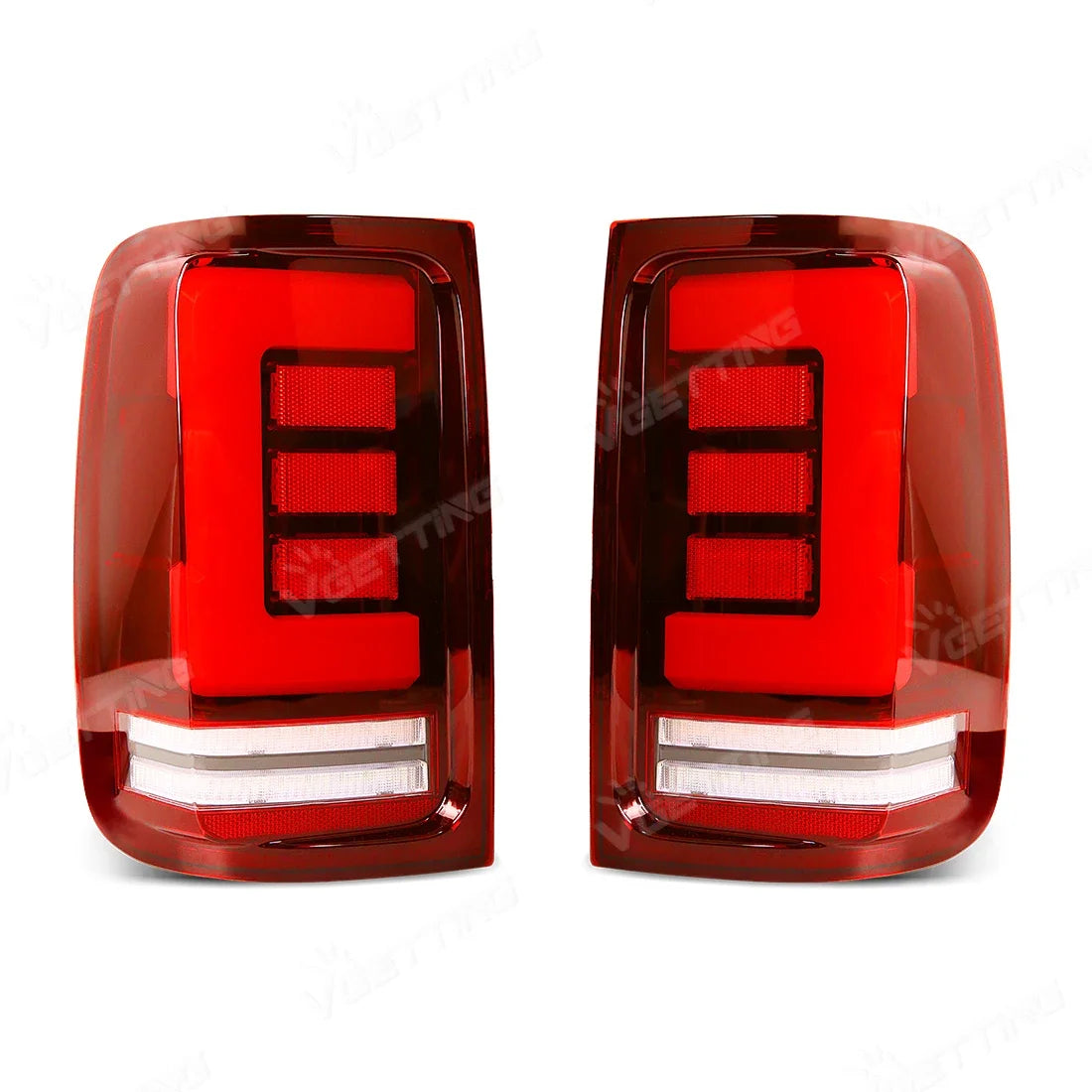 For VW Volkswagen Amarok V6 2008 - 2022 Tail Lamps Turn Signal Rear Brake Reverse Running Light Taillights Car Accessories 12V