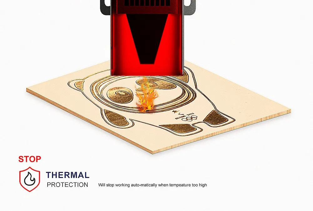 LONGER RAY5 10W Laser Engraver, 0.06x0.06mm Laser Spot, Touch Screen, Offline Carving, 32-Bit Chipset, Working Area 400x400mm
