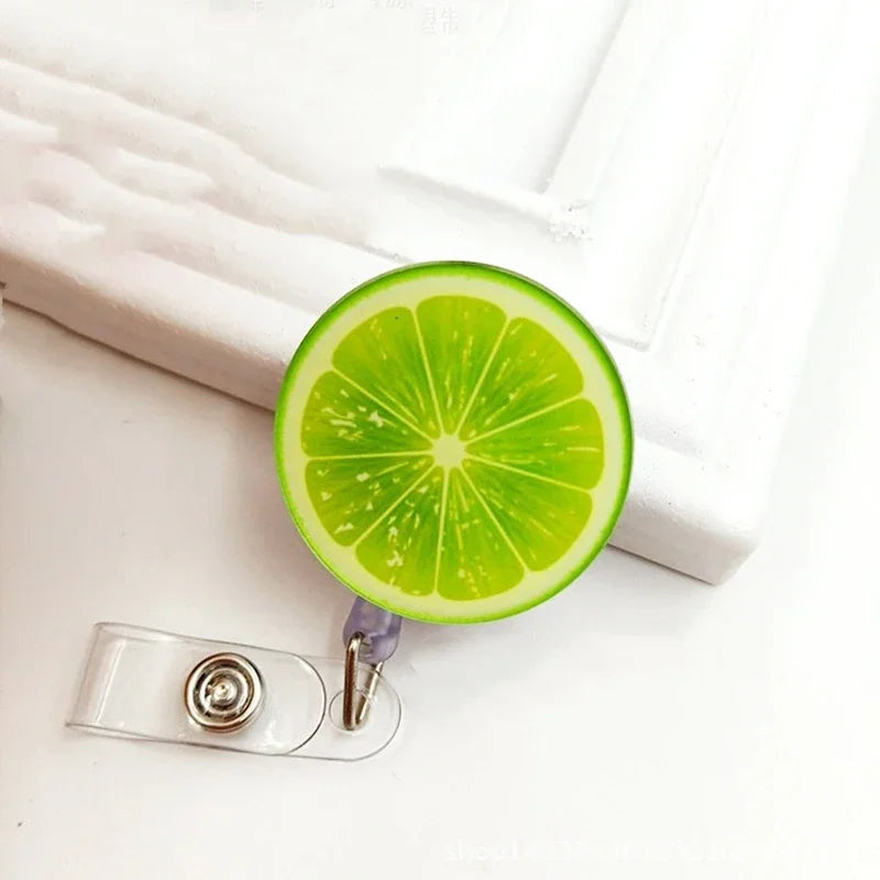 1pc Retractable Nurse Badge Reel Clip Students ID Card Badge Holder Accessories Cute Id Badge Reel School Supplies