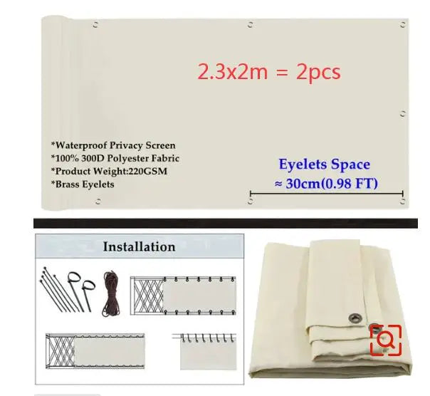 Customize Size Sun shade Net/ Tarpaulin / Balcony Screen ........and so on