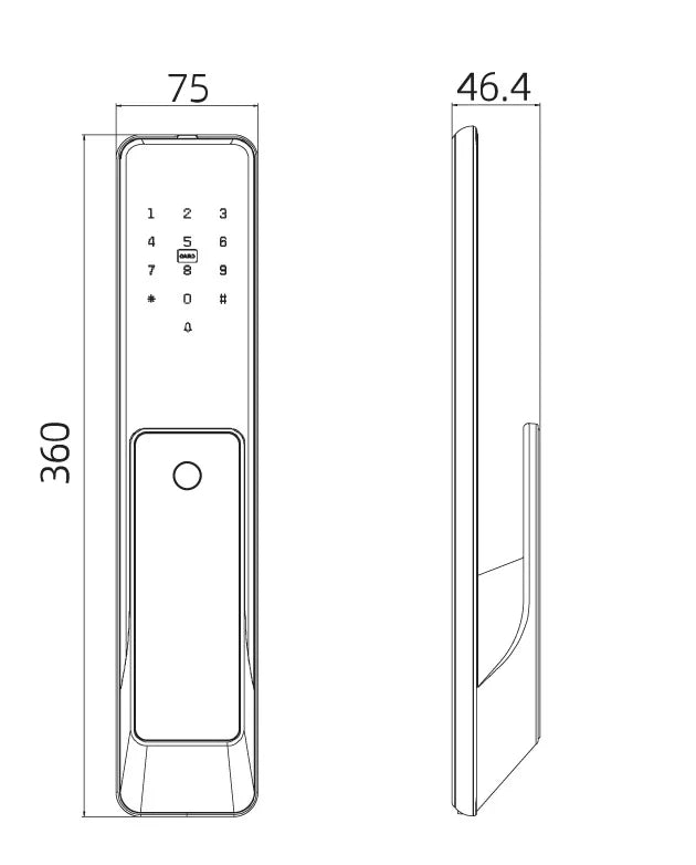 NEW RAYKUBE KX2 TT Lock Bluetooth Full-automatic Electronic Smart Door Lock With Biometric Fingerprint APP NFC Key Unlock