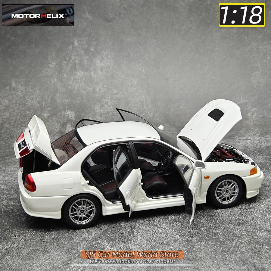 MOTORHELIX MH 1:18 New Mitsubishi Lancer Evolution IV Generation 4 alloy car model sports car static decoration collection