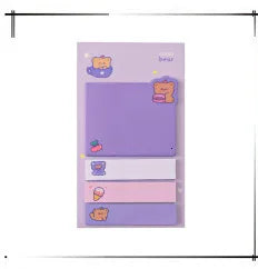 1 Piece Lytwtw's Adhesive Kawaii Animals Pig Sticky Notes Notepad Memo Pad Office School Supplies Stationery Sticker