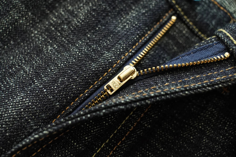 Sauce Zhan Mens Jeans Sanforized Selvedge Denim Jeans Limited EditionDouble-sided Dyeing 66 Fit 20 Oz