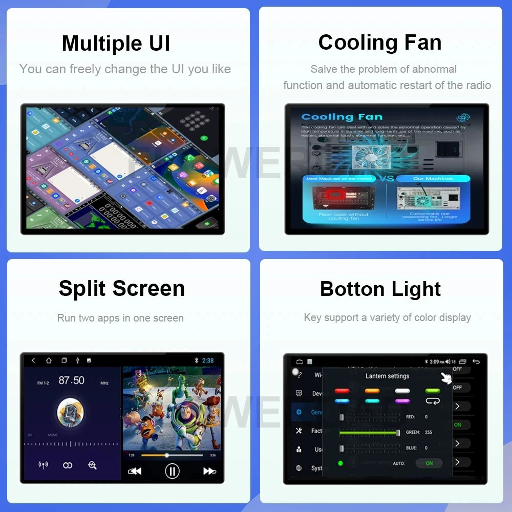 13.1 Inch Car Radio Android 14 For Jeep Wrangler 3 JK 2010 - 2018 GPS Navigation Auto Stereo Multimedia Player