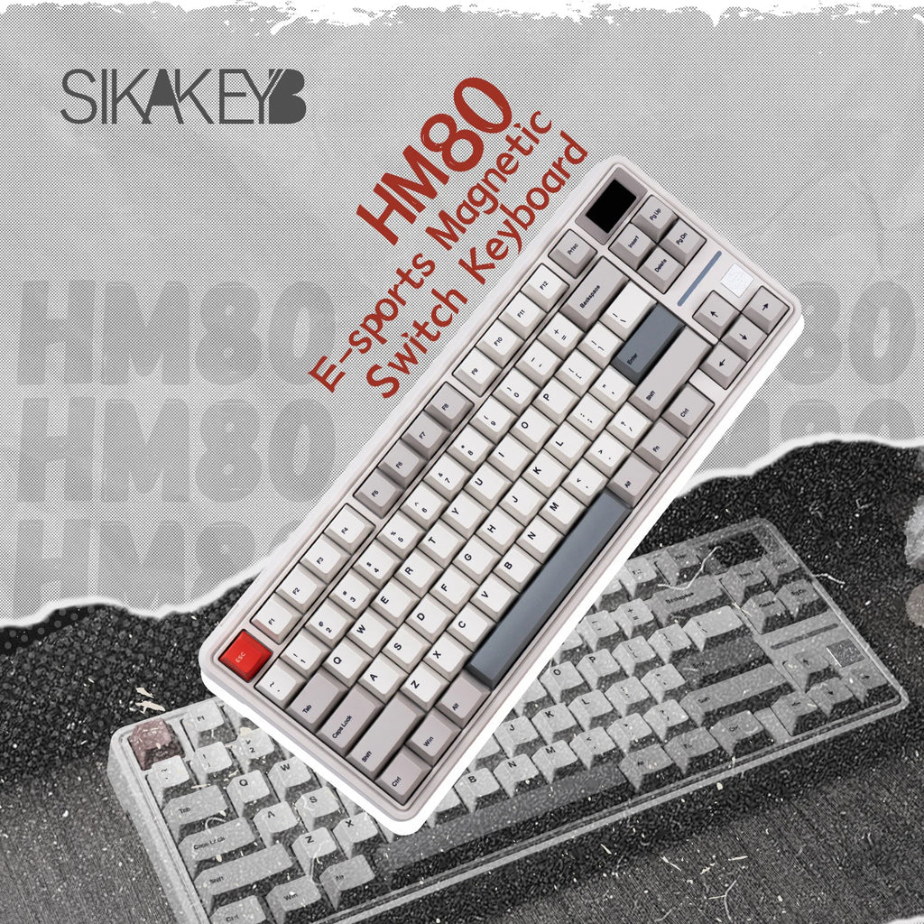 SIKAKEYB Castle HM80 82 Keys New Arrival E-Sports Magnetic Keyboard Gateron Magnetic Jade Pro Switch Gasket Hall Effect Keyboard