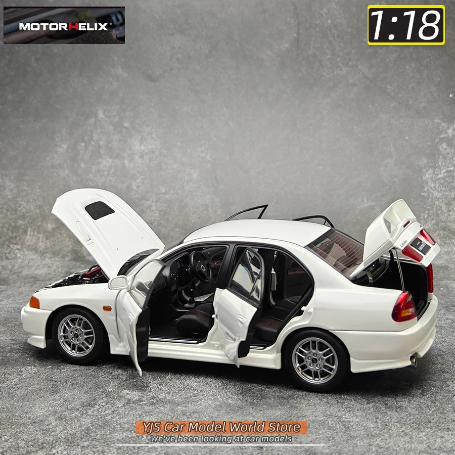 MOTORHELIX MH 1:18 New Mitsubishi Lancer Evolution IV Generation 4 alloy car model sports car static decoration collection