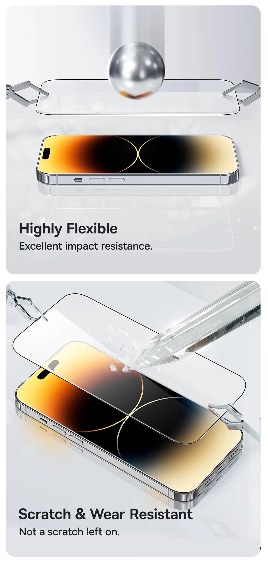 Baseus Screen Protector for iPhone 15 14 13 Pro Max Corning Glass Anti Spy Full Tempered Glass Protection for iPhone 15 Pro Plus