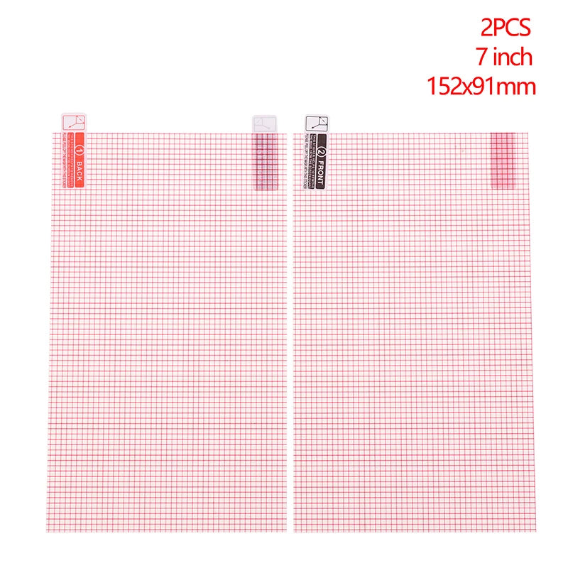 2pcs Universal Screen Protector 5/6/7/8/9/10 Inch Smart Phone Tablet GPS Anti-dust Anti-scratch Protective Film
