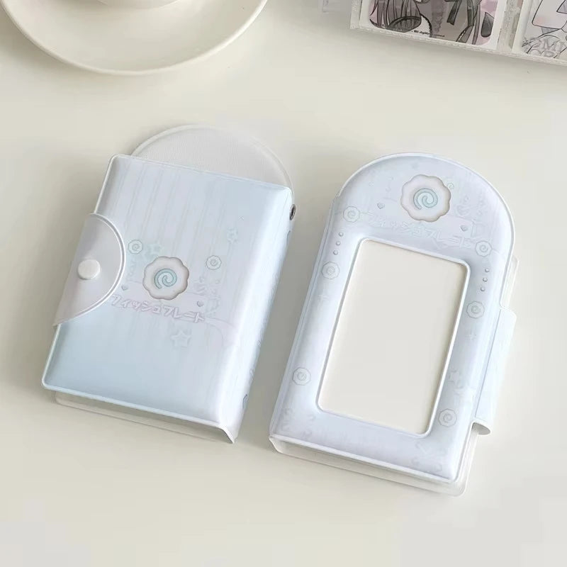 3 Inch 32 Slots Photo Album Collector Book Photocard Holder Card Holder Sweet Square Hollow INS Cartoon Album Cards Binder