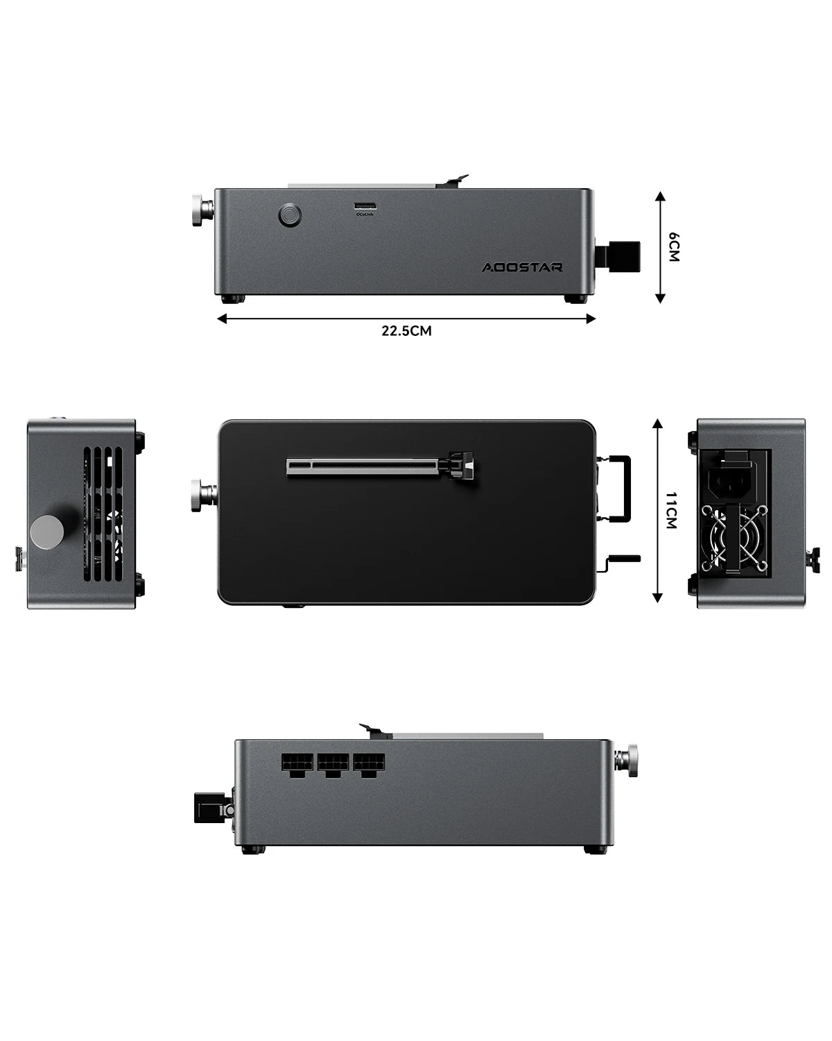 AOOSTAR AG01 External Graphics Card Dock with OCulink Port Built-in Huntkey 800W Power Supply for Gaming PC EGPU Docking Station