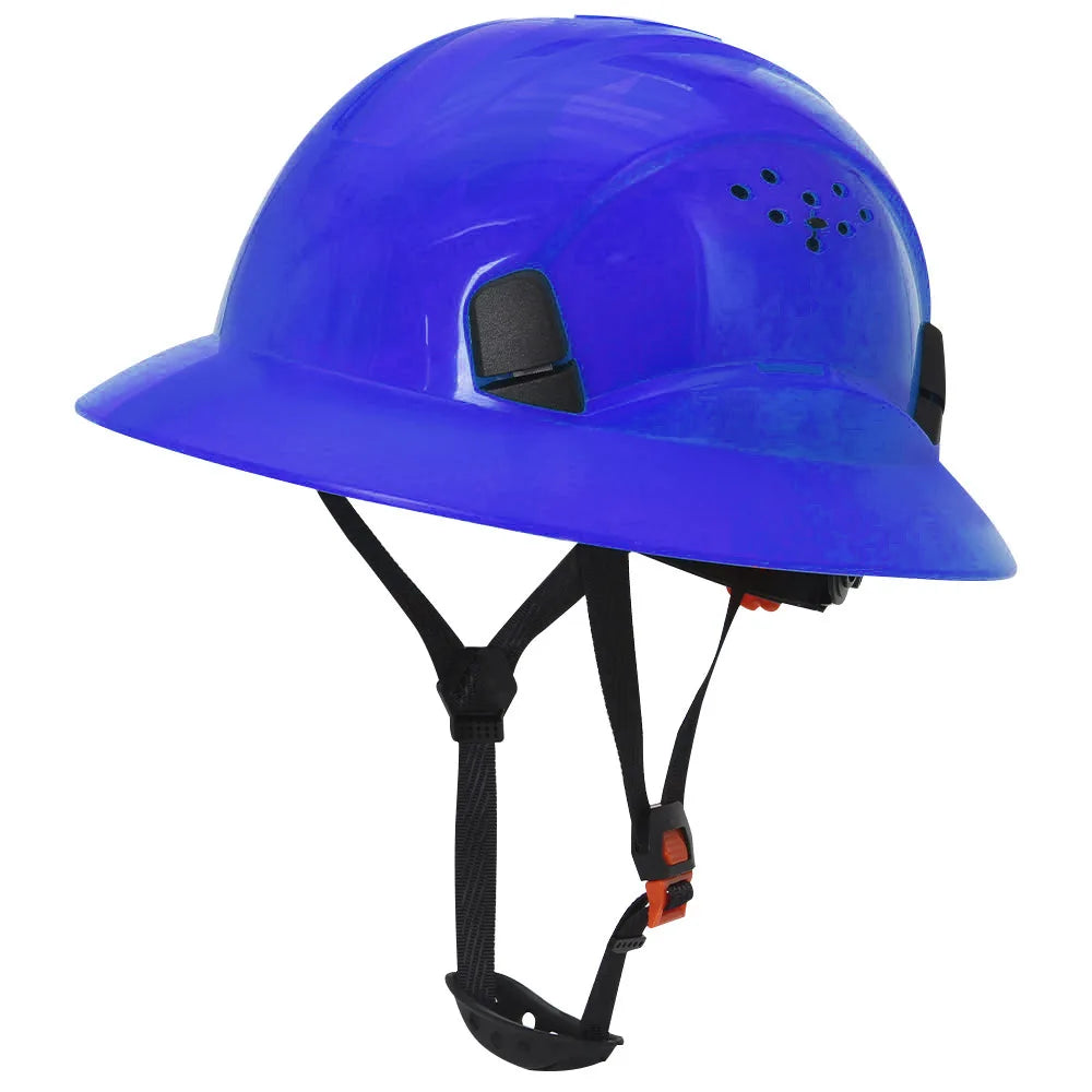 Full Brim Safety Helmet Lightweight Sunshade Breathable Work Protective Rescue Cap CE ANSI Construction Hard Hat Head Protection