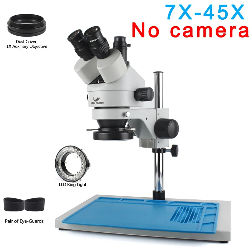 3.5X-90X Simul-Focal Stereo Trinocular Microscope 4K 2K 48MP 1080P HDMI USB Digital Video Camera For PCB Phone Soldering Repair